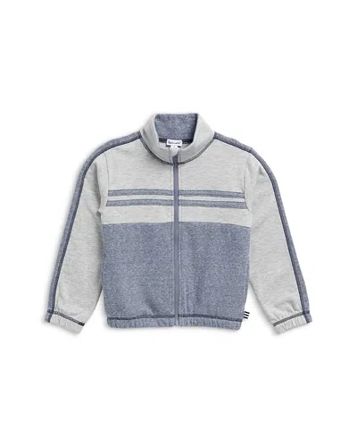 Splendid Boys' Blake Color Block Striped Zip Jacket - Little Kid In Blue