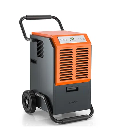 Costway 163 Ppd Portable Commercial Dehumidifier W/water Tank & Drainage Pipe For Basement In Multi