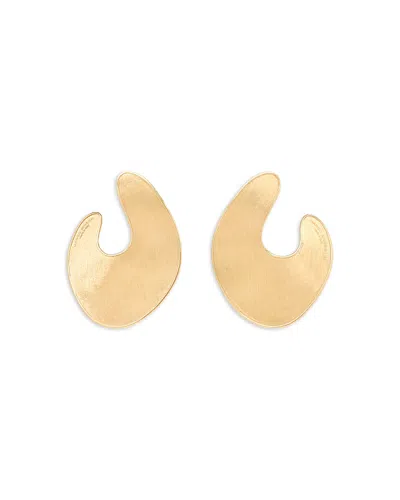 Marco Bicego Irregular Petal Statement Earrings In 18k Yellow Gold