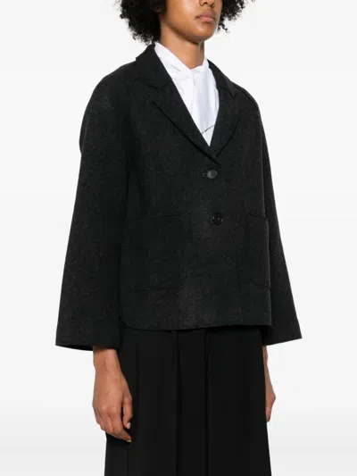 Rosso 35 Patch-pocket Wool Jacket In Black