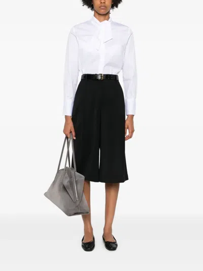 Rosso 35 Neck-tie Shirt In White