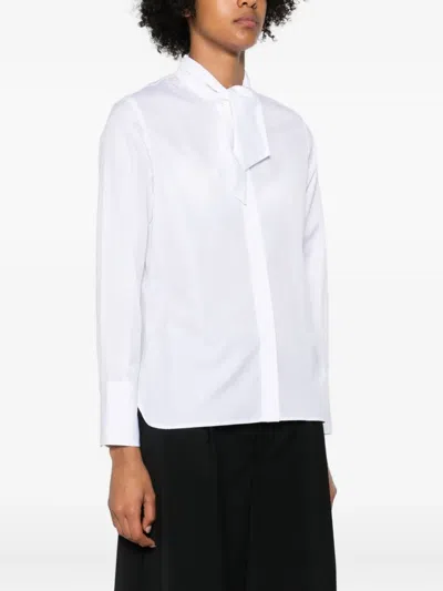 Rosso 35 Neck-tie Shirt In White