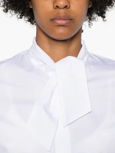 Rosso 35 Neck-tie Shirt In White