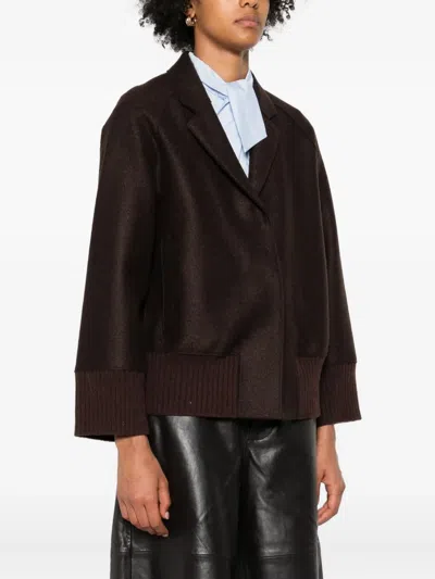 罗纹袖口羊毛夹克