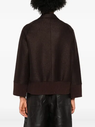 罗纹袖口羊毛夹克