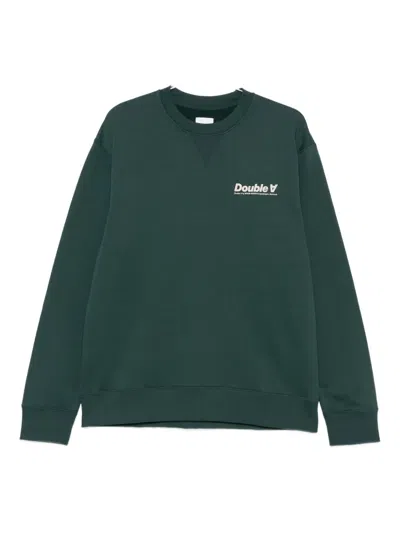 Wood Wood Wwjames Logo Sweatshirt In Green