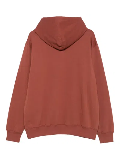 Wood Wood Wwcass Aa Logo-print Hoodie In Brown