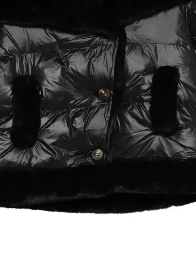 Max & Moi Dassi Faux-fur Coat In Black