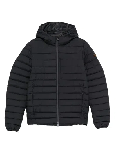 Save The Duck Marco Hooded Matte Puffer Jacket In Black
