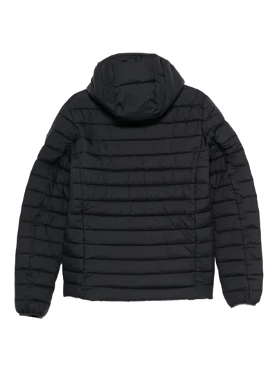 Save The Duck Marco Hooded Matte Puffer Jacket In Black