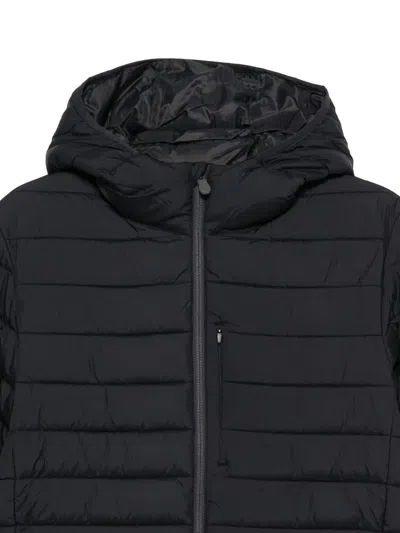 Save The Duck Marco Hooded Matte Puffer Jacket In Black