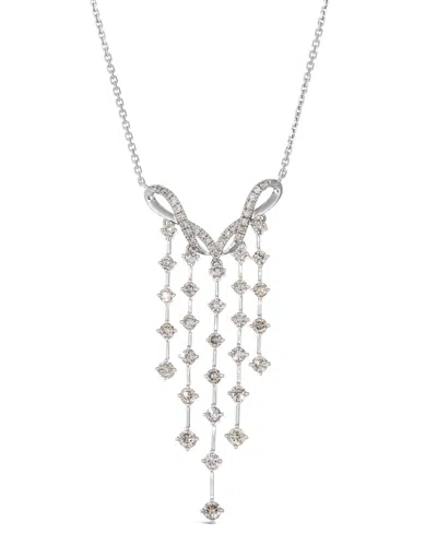 Le Vian Nude Diamond Dangling Adjustable 19" Statement Necklace (1-1/4 Ct. T.w.) In 14k Rose Gold In White