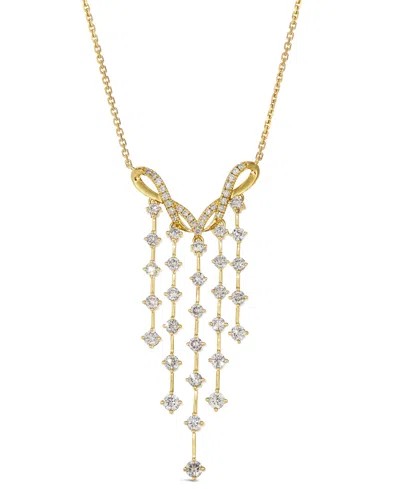 Le Vian Nude Diamond Dangling Adjustable 19" Statement Necklace (1-1/4 Ct. T.w.) In 14k Rose Gold In Gold