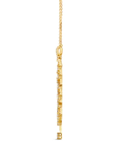 Le Vian Nude Diamond Dangling Adjustable 19" Statement Necklace (1-1/4 Ct. T.w.) In 14k Rose Gold In Gold