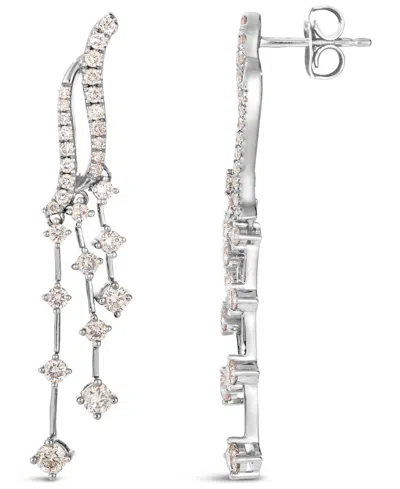 Le Vian Nude Diamond Dangling Drop Earrings (1 Ct. T.w.) In 14k Rose Gold In Metallic