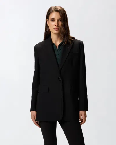 Pinko Oversized Stretch Blazer In Black