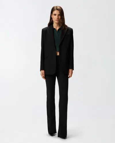 Pinko Oversized Stretch Blazer In Black
