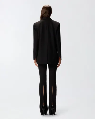 Pinko Oversized Stretch Blazer In Black