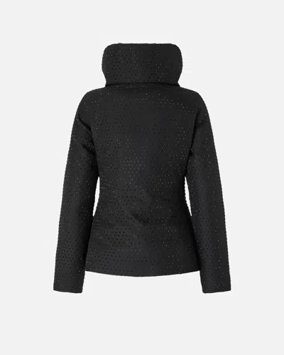 Pinko Down Jacket With High Collar In Black