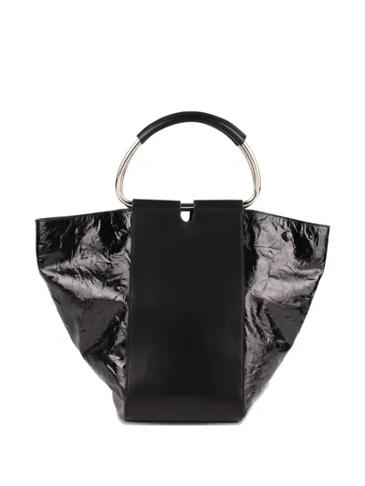 Stée Neo Leather Top-handle Tote Bag In Black