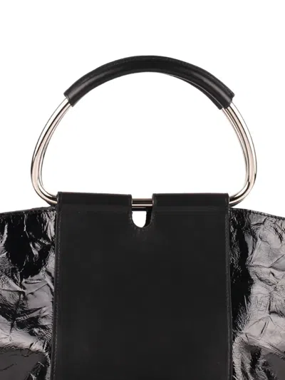 Stée Neo Leather Top-handle Tote Bag In Black