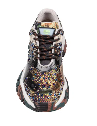 Joia Mixed-material Sneaker In Multi