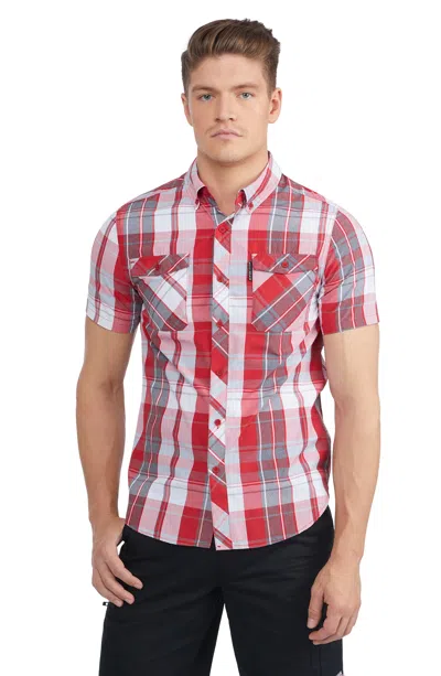 Ecko Unltd Worker Short Sleeve Woven Shirt In Multi