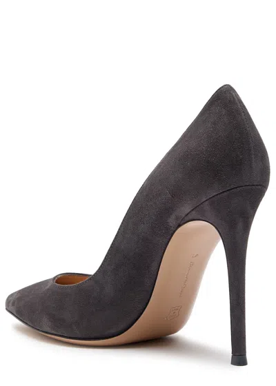 Gianvito Rossi Suede Pointed Toe Pumps In Multi