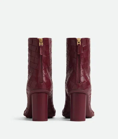Bottega Veneta Atomicankle Boots In Burgundy