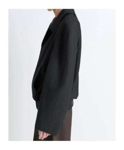 Lemaire Raglan-sleeve Belted Jacket In Black