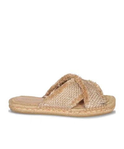 Jimmy Choo Aciel Woven Flat Sandals In Multicolor