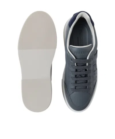 Ferragamo Gancini Low-top Sneaker In Gray
