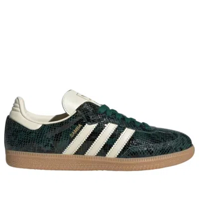 Adidas Originals (wmns) Adidas Samba Og Faux Snakeskin 'collegiate Green' In Multi