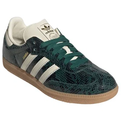 Adidas Originals (wmns) Adidas Samba Og Faux Snakeskin 'collegiate Green' In Multi