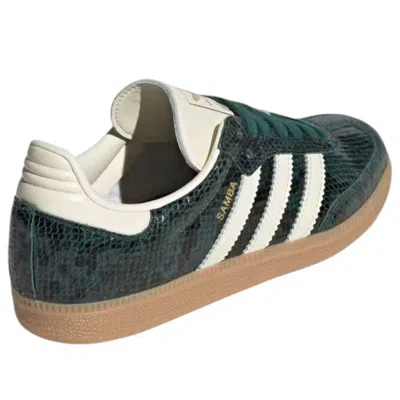 Adidas Originals (wmns) Adidas Samba Og Faux Snakeskin 'collegiate Green' In Multi