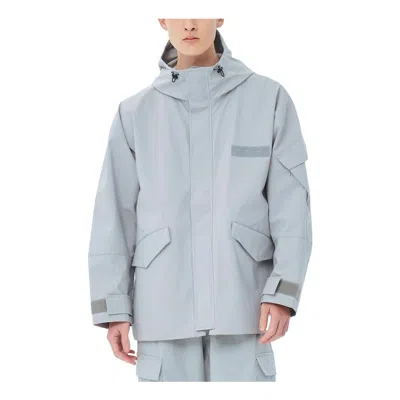 New Balance Met24 Military Shell Parka 'aluminum Grey' In Burgundy