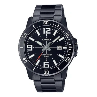Casio Dress Classic Analog Watch 'metallic Black White'