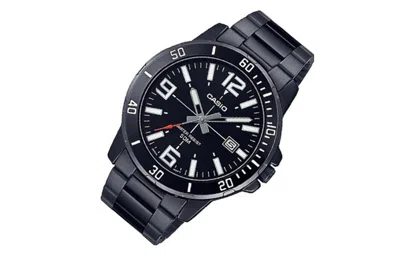 Casio Dress Classic Analog Watch 'metallic Black White'