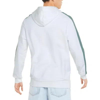 Puma Cotton Crew Neck Hoodie 'white Blue Pink'