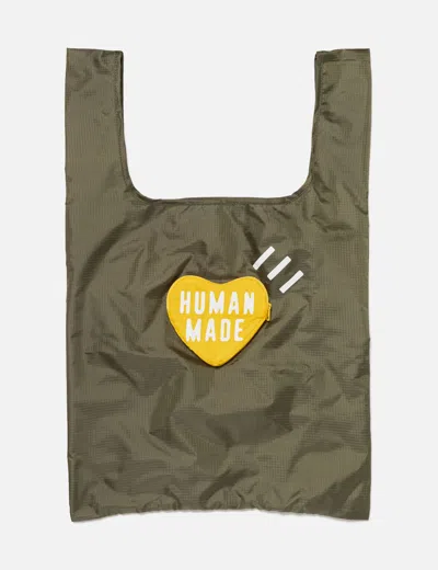 Human Made Heart Shopping Bag Large In Green