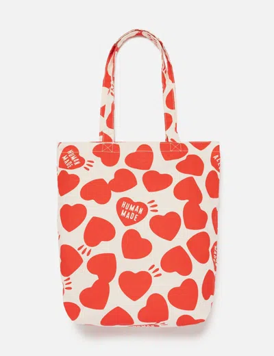 Human Made Heart-print Reversible Tote Bag In Multi