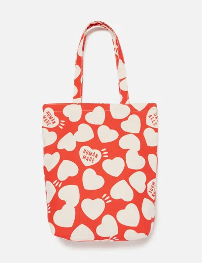 Human Made Heart-print Reversible Tote Bag In Multi