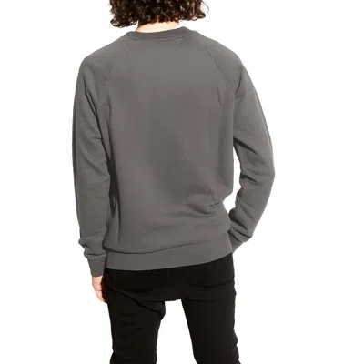 Balmain Gray Cotton Men's Sweater In Gold