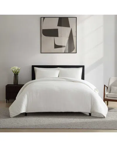 Vera Wang Threaded Cotton Comforter Set In White