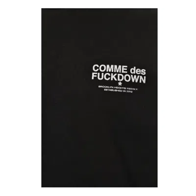 Comme Des Fuckdown Black Cotton Sweater In Black