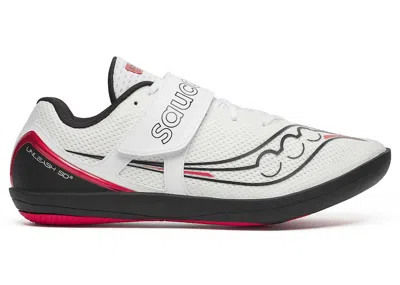 Pre-owned Saucony Men's  Unleash Sd 3 Red Sneakers In White/black In Multi