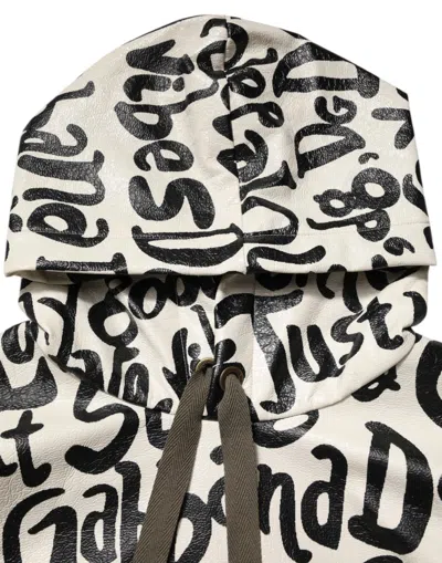 Dolce & Gabbana All-over Logo Hooded Sweatshirt With Camo Pockets In Multi