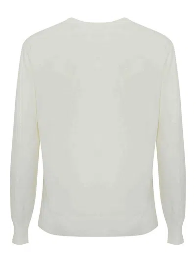 C.p. Company Knitwear Crew Neck In Merino Wool Felted Clothing In Neutral