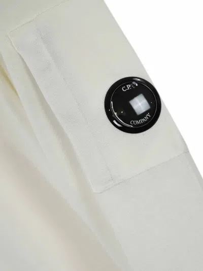 C.p. Company Knitwear Crew Neck In Merino Wool Felted Clothing In Neutral