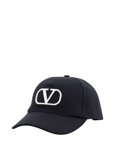 Valentino Cotton Hat In Black